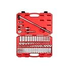 TEKTON 3/8 Inch Drive 6-Point Socket and Ratchet Set, 73-Piece (1/4-1 in., 6-24 mm) | SKT15311