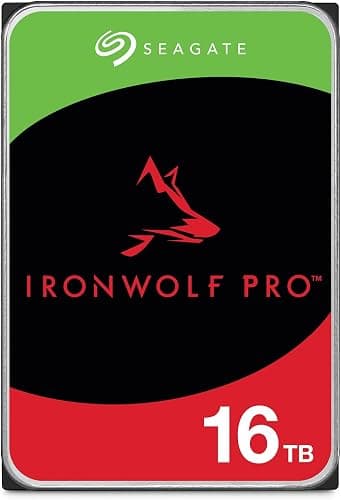 Amazon.com: Seagate IronWolf Pro, 16 TB, Enterprise NAS Internal HDD –CMR 3.5 Inch, SATA 6 Gb/s, 7,200 RPM, 256 MB Cache for RAID Network Attached Storage (ST16000NT001) : Electronics
